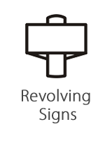 Revolving Sign