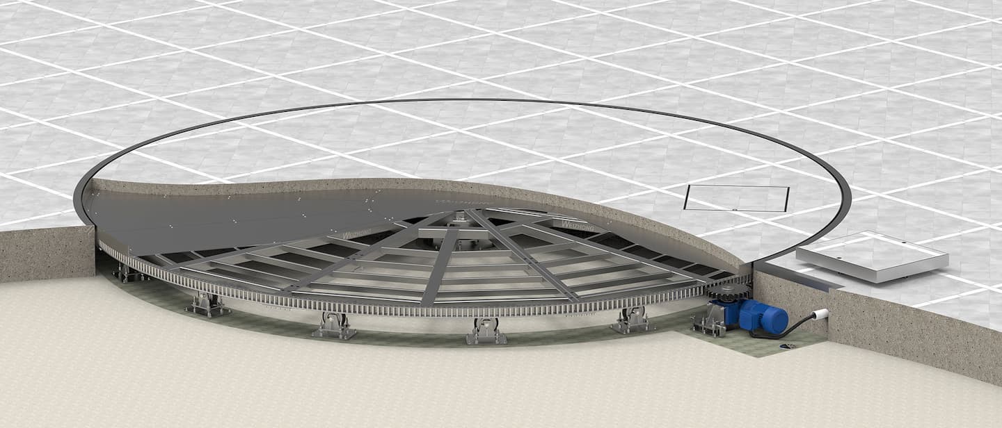 Weizhong ZX-W330 customizable car turntable 3D model for residential driveway