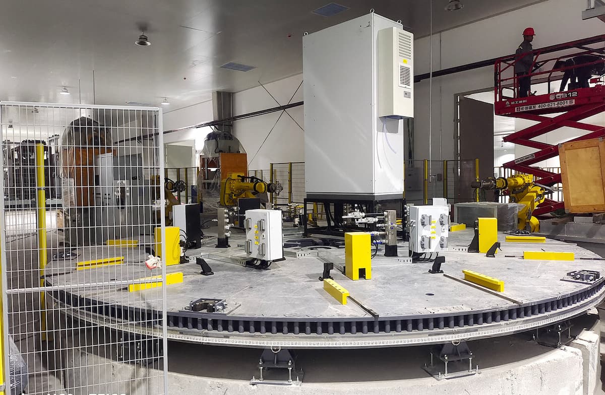 6-Station Rotary Indexing Table - 5.5 meters 20 tons